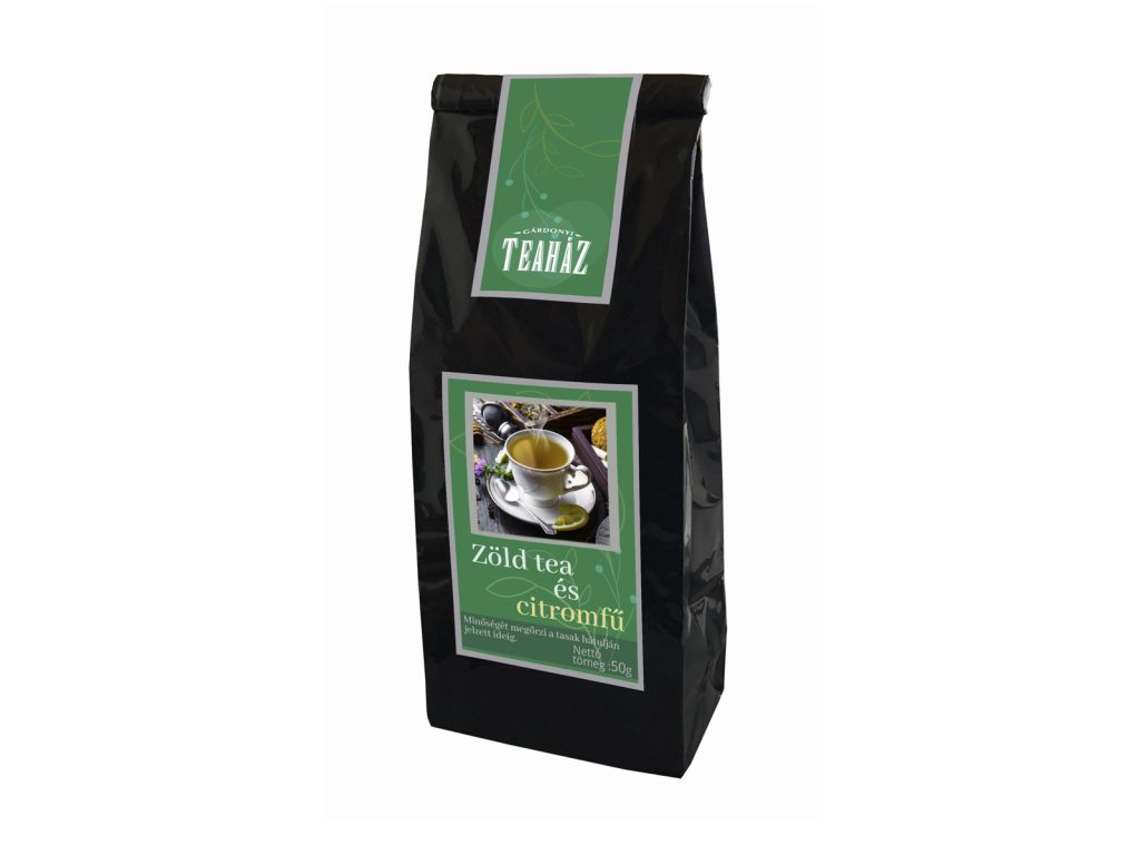GÁRDONYI TEAHÁZ ZÖLD TEA ÉS CITROMFŰ SZÁLAS 50G