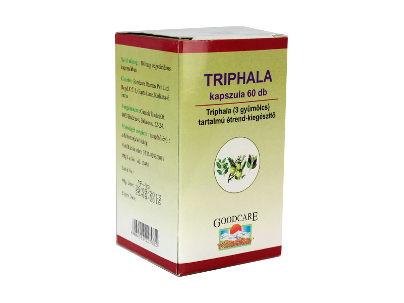 GARUDA AYURVEDA TRIPHALA VEGETÁRIÁNUS KAPSZULA 60DB