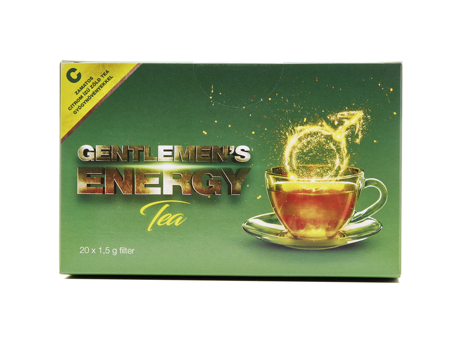 GENTLEMENS ENERGY ZÖLD TEA CITROM ÍZBEN 20DB