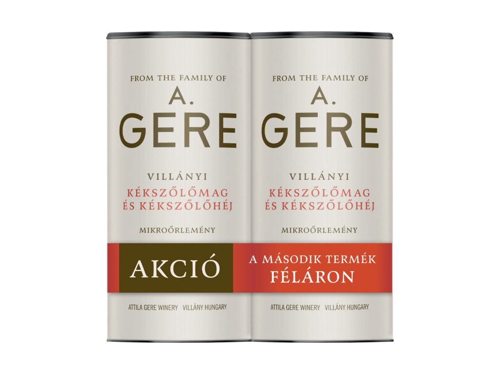 GERE VILLÁNYI KÉKSZŐLŐMAG ÉS -HÉJ MIKROŐRLEMÉNY 2X150G