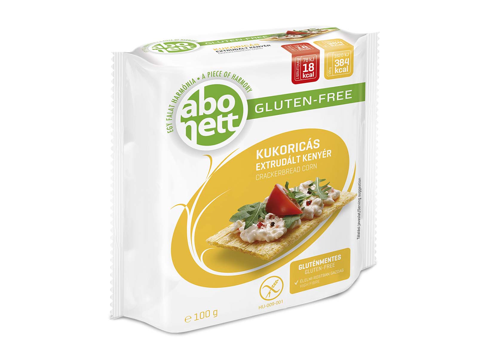 GLUTÉNMENTES ABONETT EXTRUDÁLT KENYÉR KUKORICA 100G