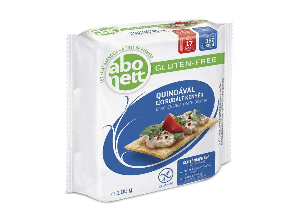 GLUTÉNMENTES ABONETT EXTRUDÁLT KENYÉR QUINOÁVAL 100G