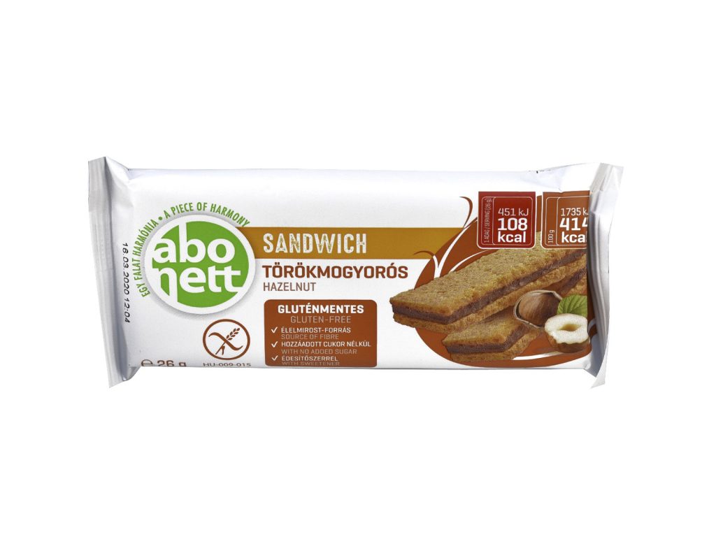 GLUTÉNMENTES ABONETT SANDWICH TÖRÖKMOGYORÓS 26G