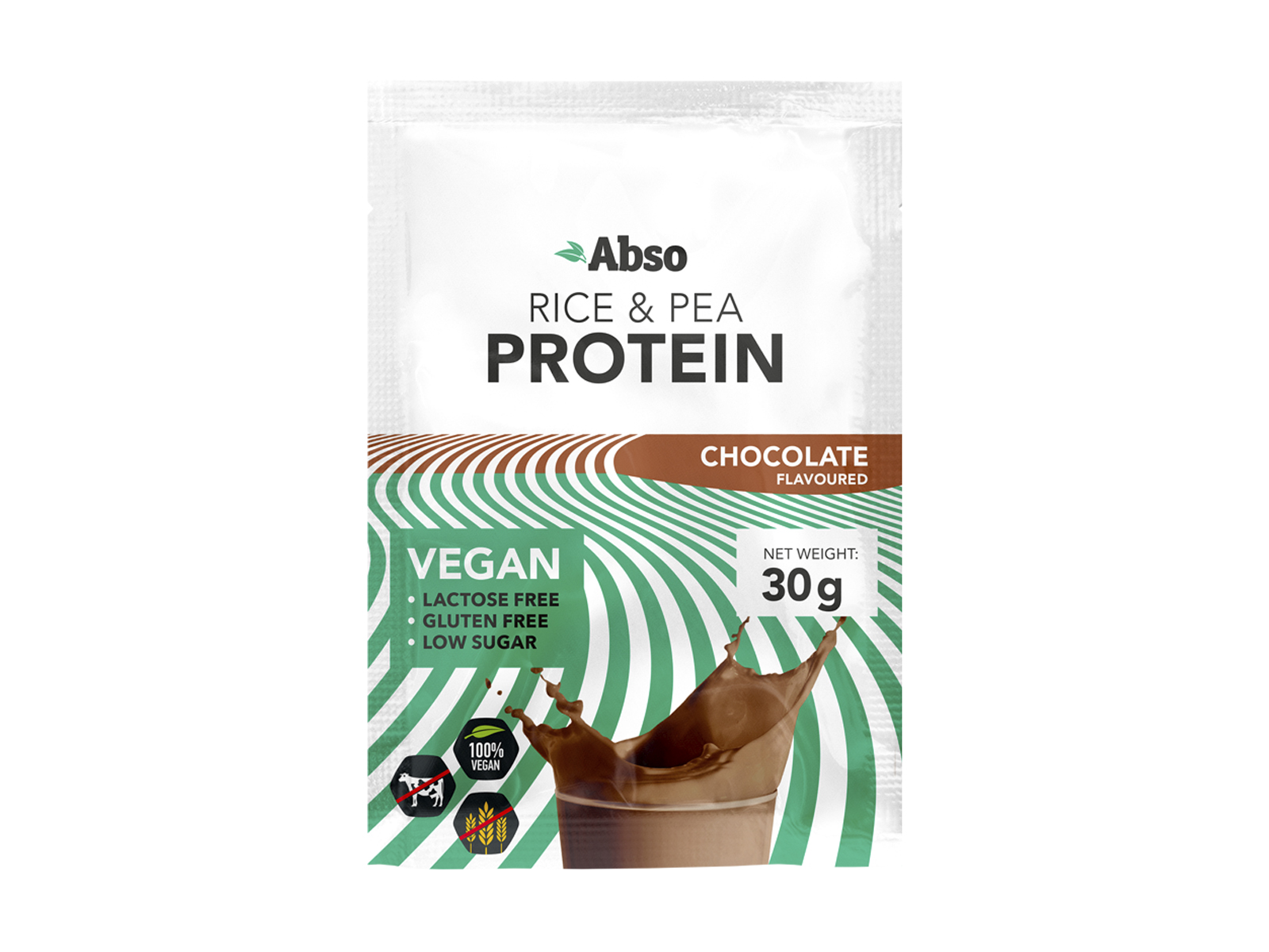 GLUTÉNMENTES ABSO VEGÁN PROTEIN POR CSOKOLÁDÉ ÍZŰ 30G