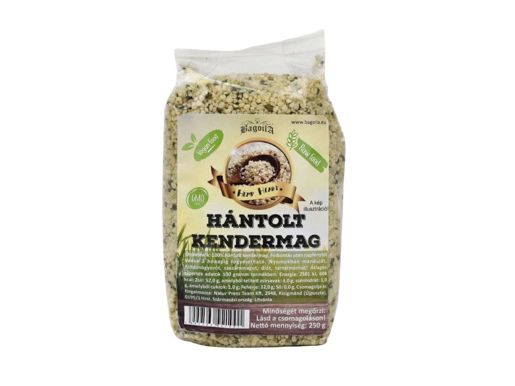 GLUTÉNMENTES BAGOILA HÁNTOLT KENDERMAG 250G