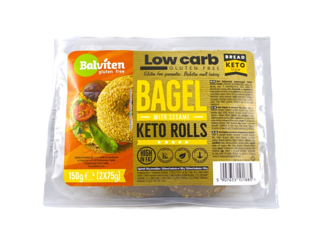 GLUTÉNMENTES BALVITEN LOW CARB SZÉNHIDRÁTCSÖKKENTETT BAGEL 150G
