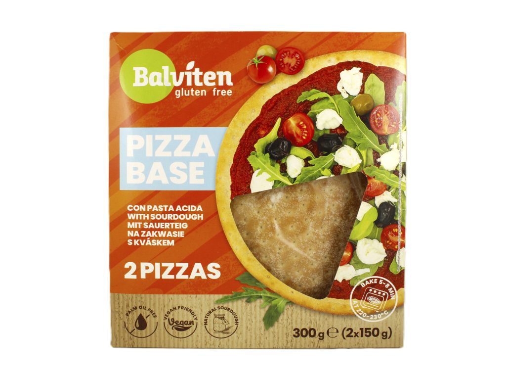 GLUTÉNMENTES BALVITEN VEGAN PIZZA ALAP (2X150G) 300G