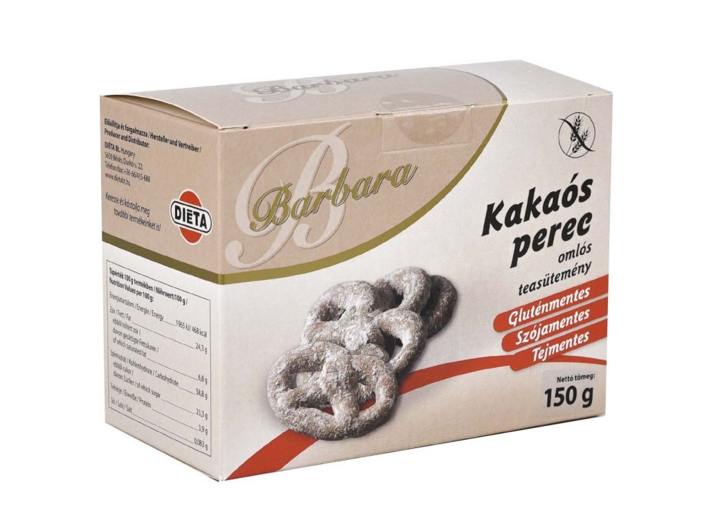 GLUTÉNMENTES BARBARA KAKAÓS PEREC 150G