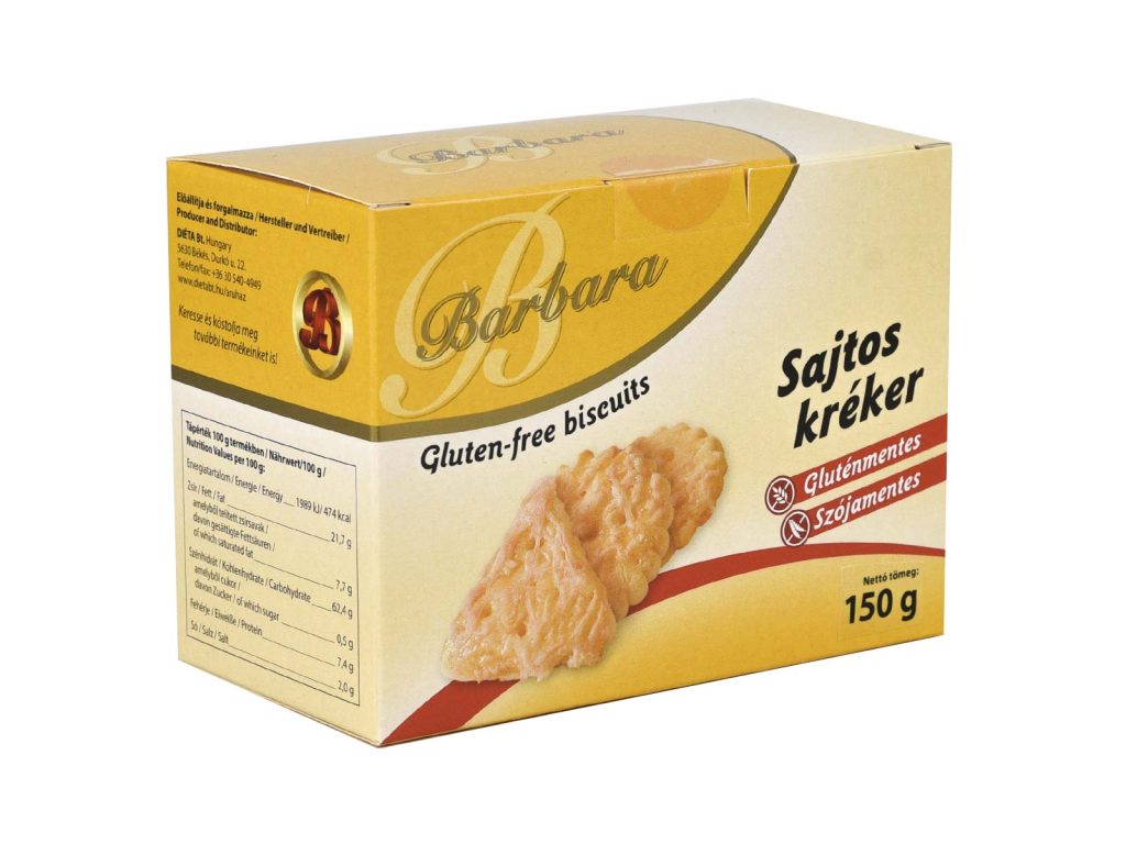 GLUTÉNMENTES BARBARA KRÉKER SAJTOS 150G