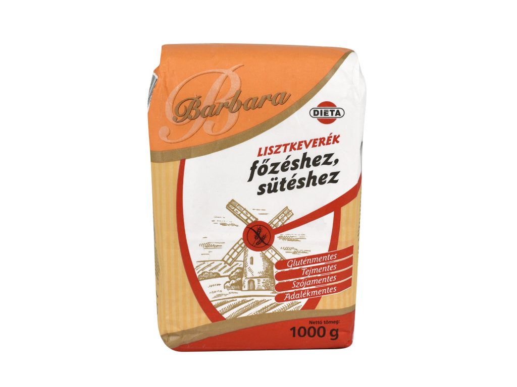 GLUTÉNMENTES BARBARA LISZTKEVERÉK FŐZÉSHEZ-SÜTÉSHEZ 1000G