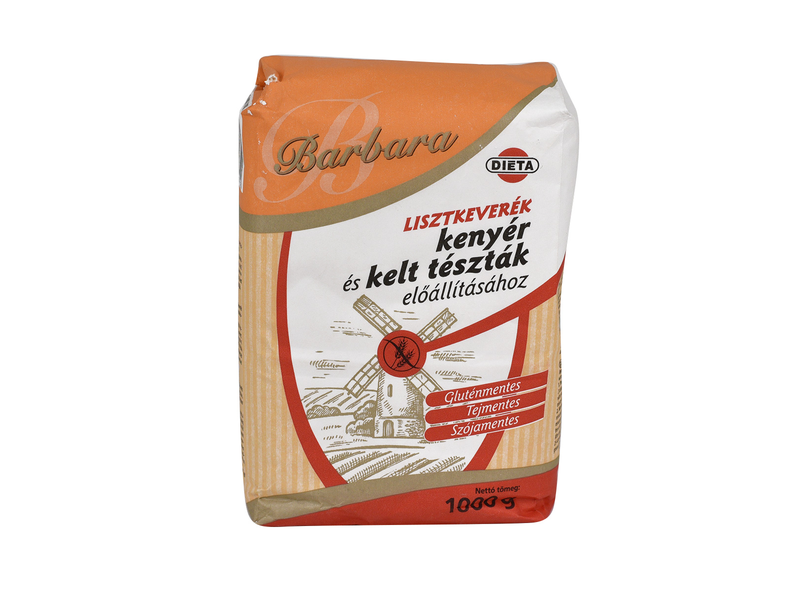 GLUTÉNMENTES BARBARA LISZTKEVERÉK KENYÉR ÉS KELT TÉSZTA 1000G