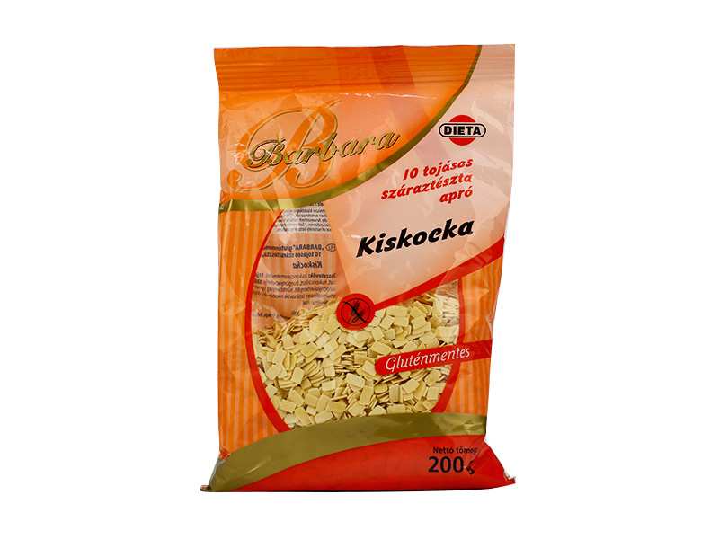 GLUTÉNMENTES BARBARA TÉSZTA KISKOCKA 200G