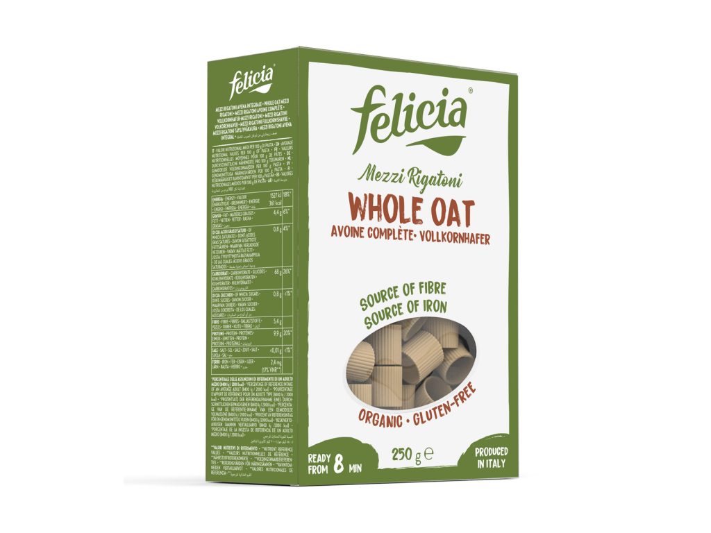 GLUTÉNMENTES BIO FELICIA ZAB CSŐTÉSZTA MEZZI RIGATONI 250G