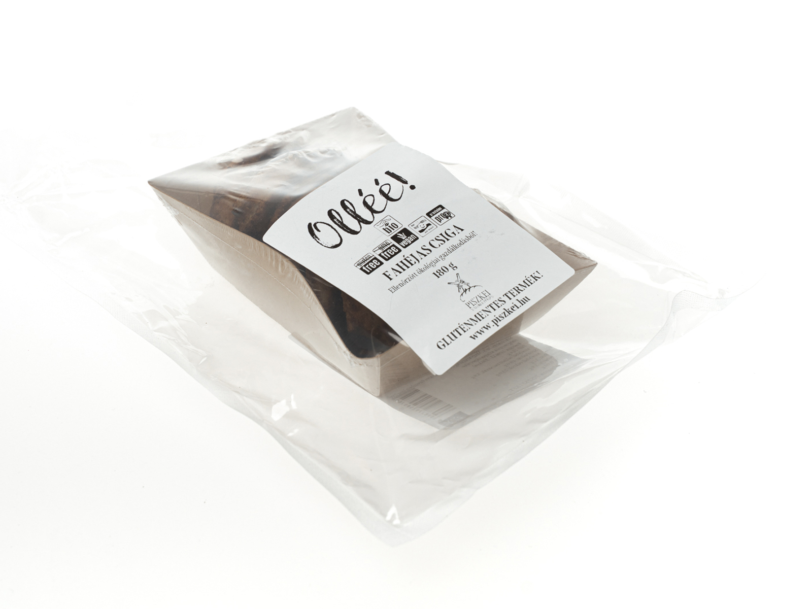 GLUTÉNMENTES BIO PISZKEI OLLÉÉ! FAHÉJAS CSIGA (4 DB) 180G