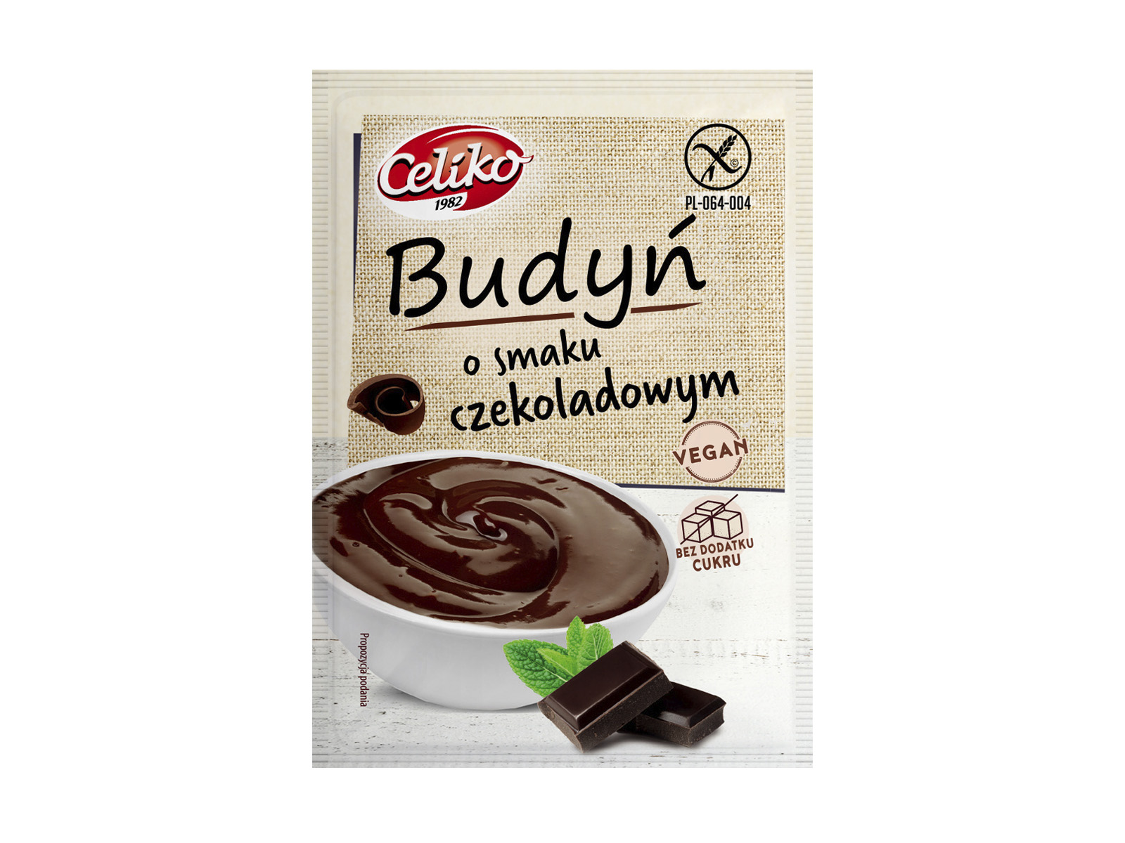 GLUTÉNMENTES CELIKO PUDINGPOR VEGAN CSOKOLÁDÉ ÍZŰ 40G