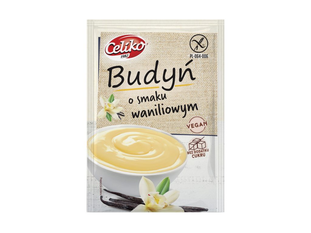 GLUTÉNMENTES CELIKO PUDINGPOR VEGAN VANÍLIA ÍZŰ 40G