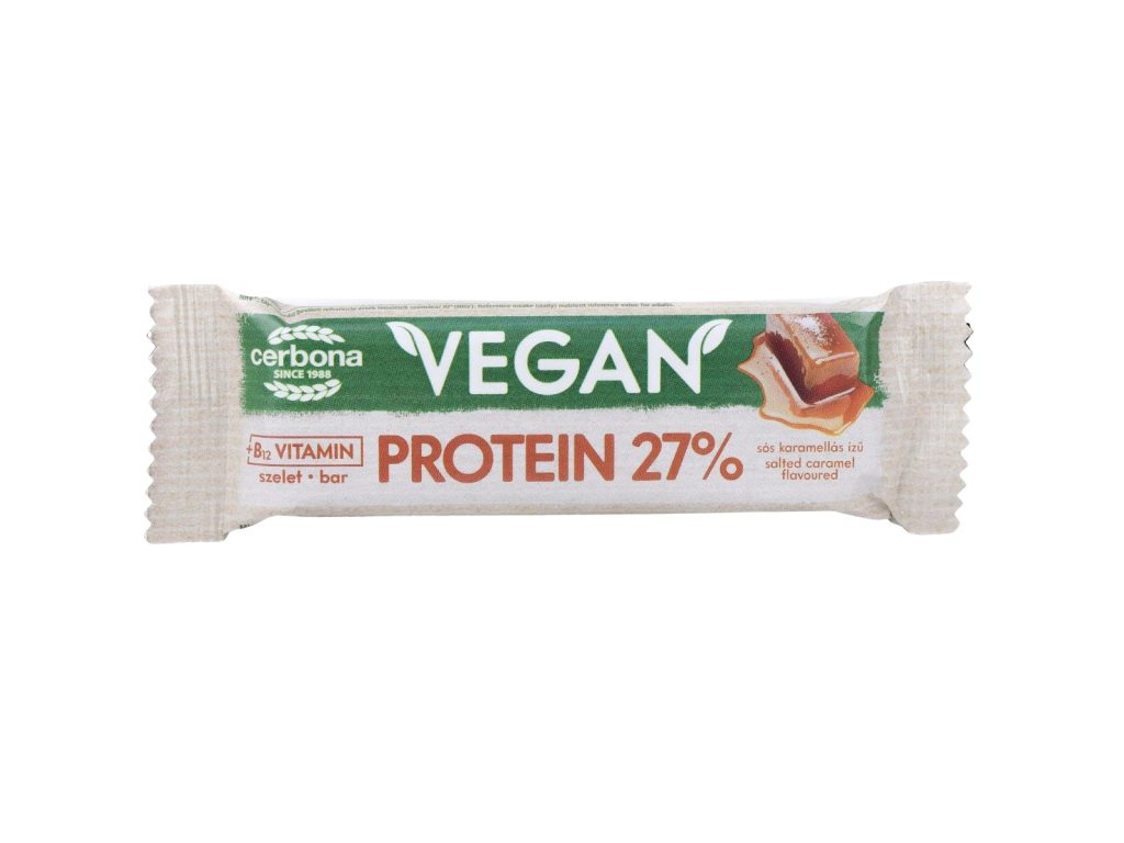 GLUTÉNMENTES CERBONA VEGÁN SÓS-KARAMELL SZELET PROTEINES 40G