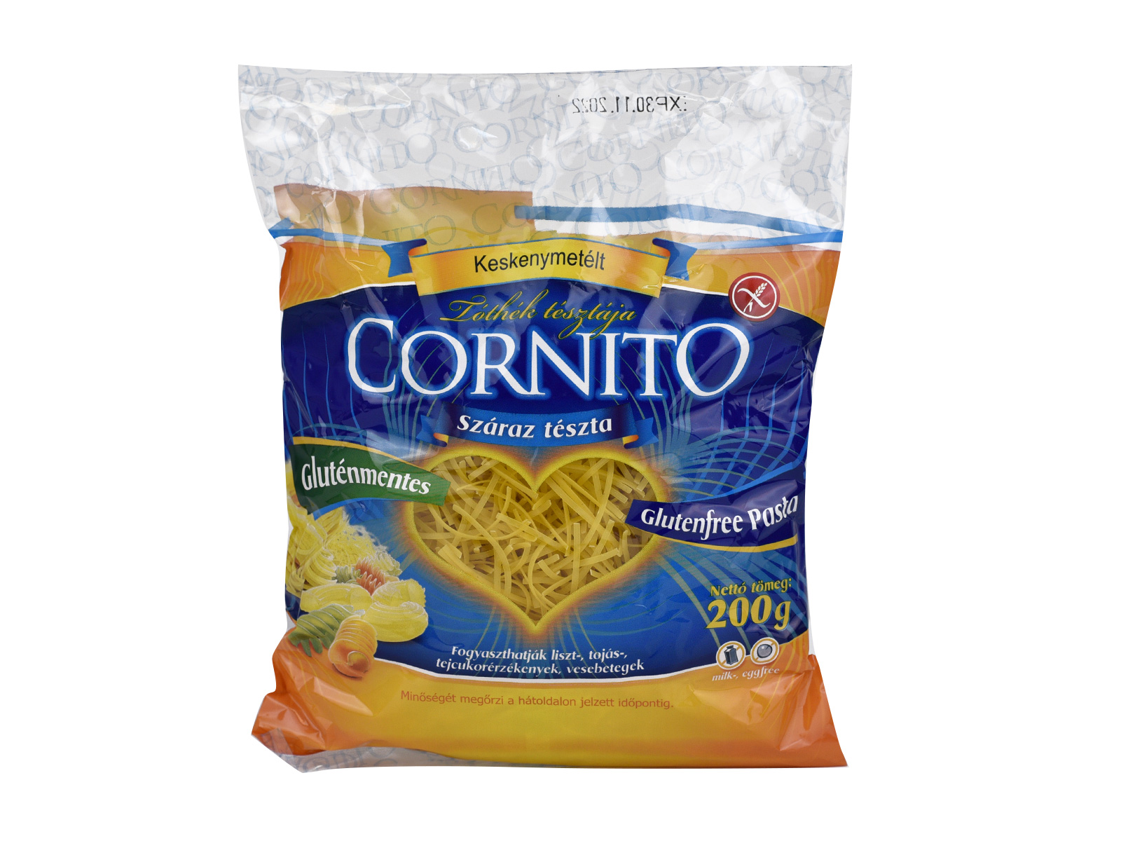 GLUTÉNMENTES CORNITO KESKENYMETÉLT TÉSZTA  200G