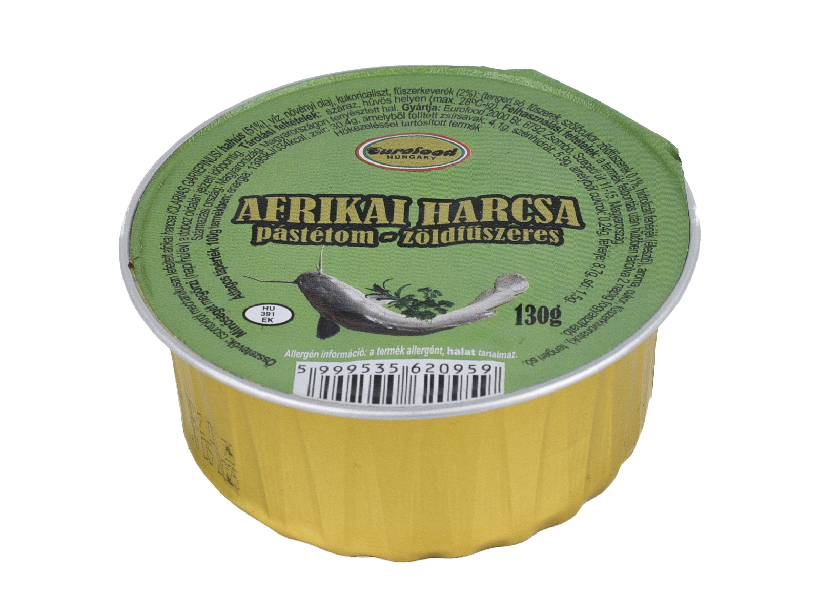 GLUTÉNMENTES EUROFOOD AFRIKAI HARCSAPÁSTÉTOM ZÖLDFŰSZERES 130G
