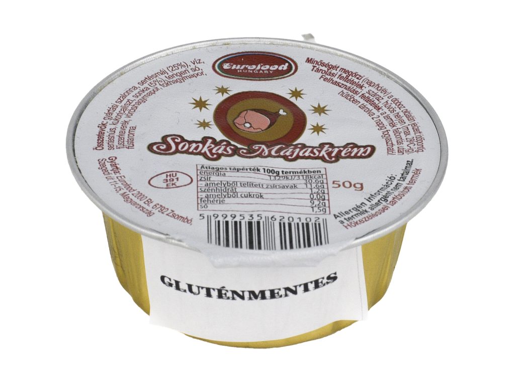 GLUTÉNMENTES EUROFOOD SONKÁS MÁJASKRÉM 50G