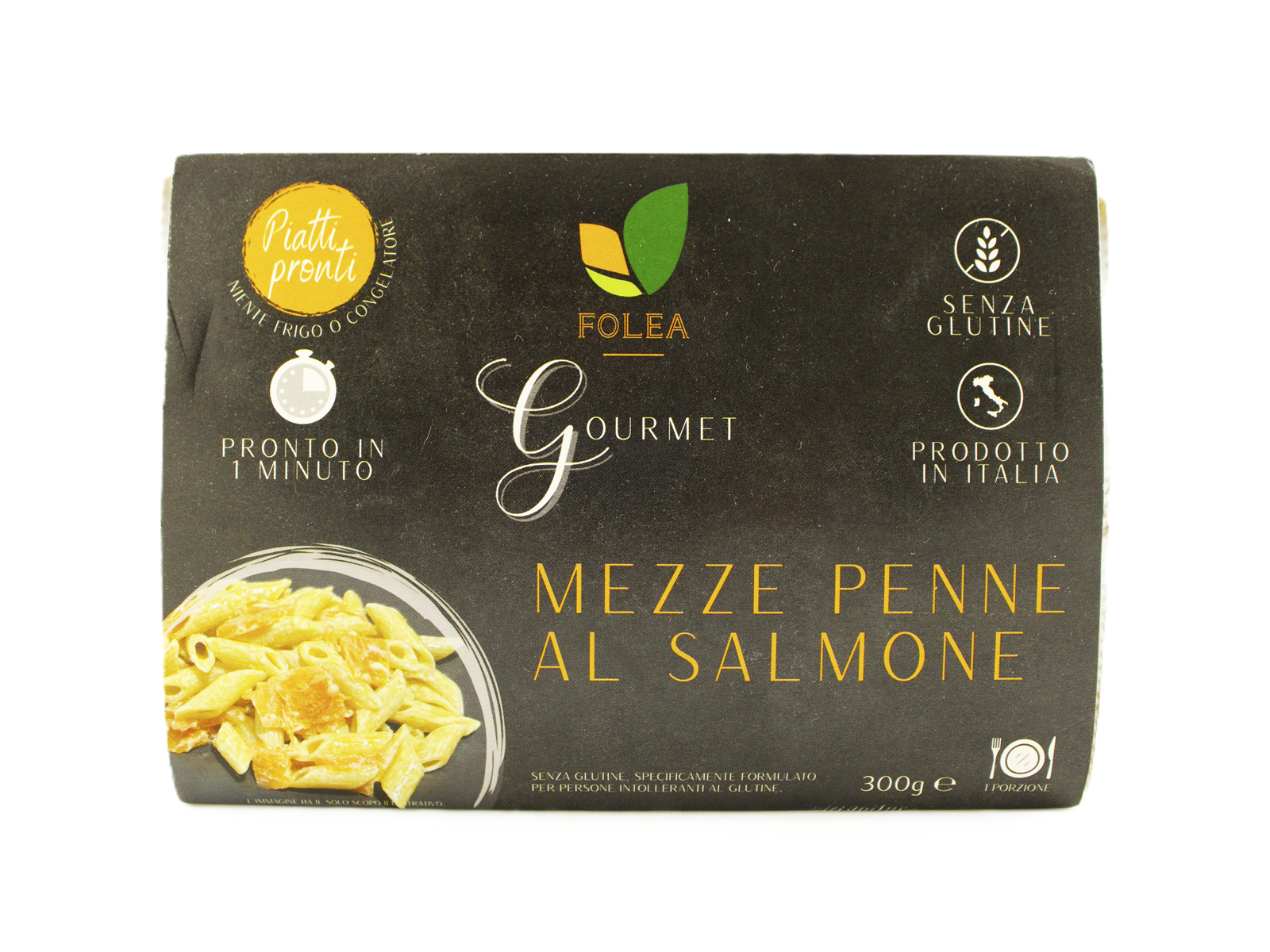 GLUTÉNMENTES FOLEA GOURMET MEZZE PENNE AL SALMONE-LAZACOS PENNE 300G