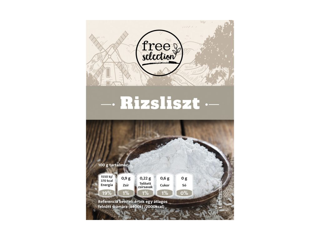 GLUTÉNMENTES FREE SELECTION RIZSLISZT FEHÉR 500G