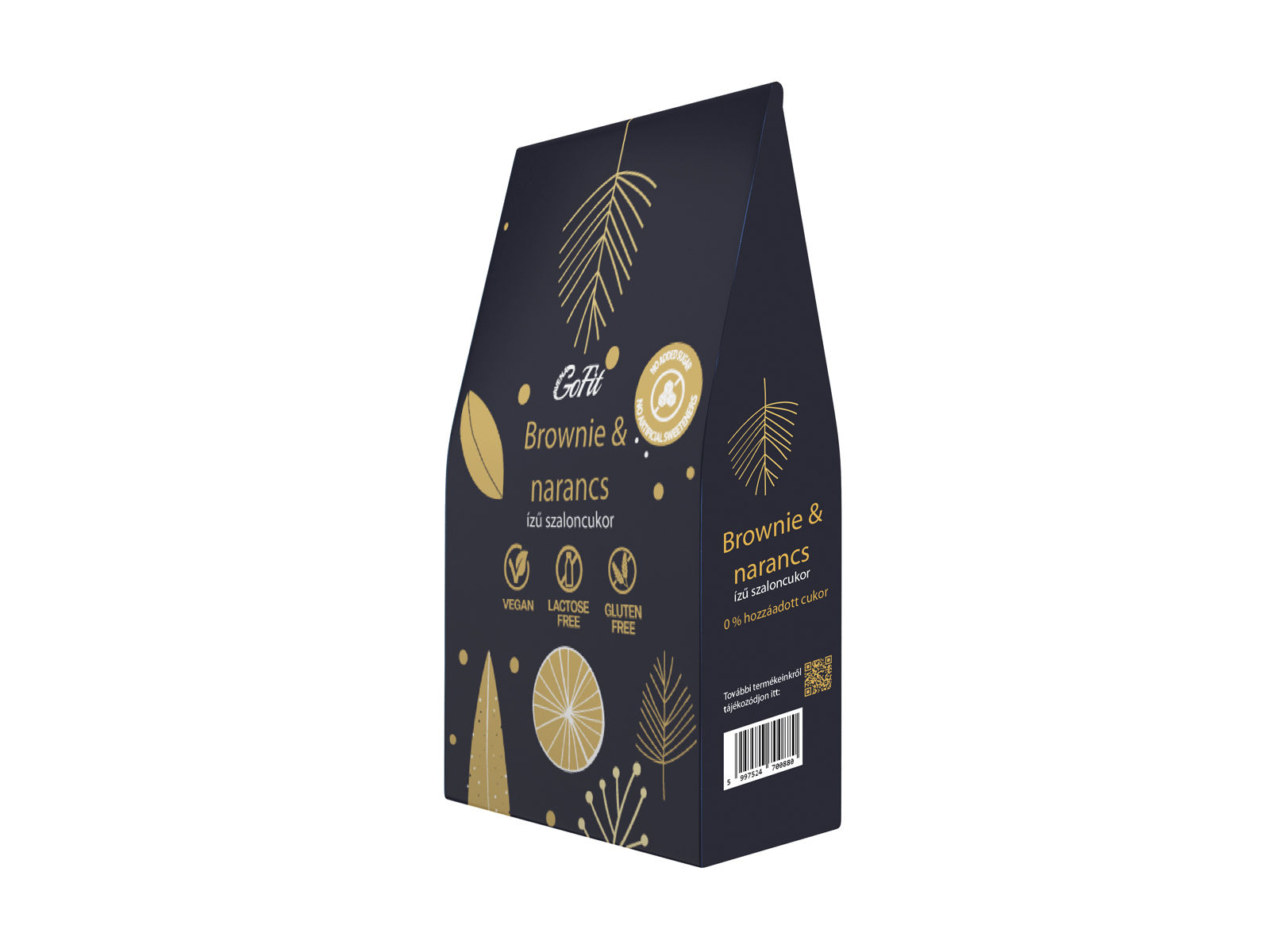 GLUTÉNMENTES GOFIT SZALONCUKOR BROWNIE-NARANCSOS ÍZŰ HCN 225G