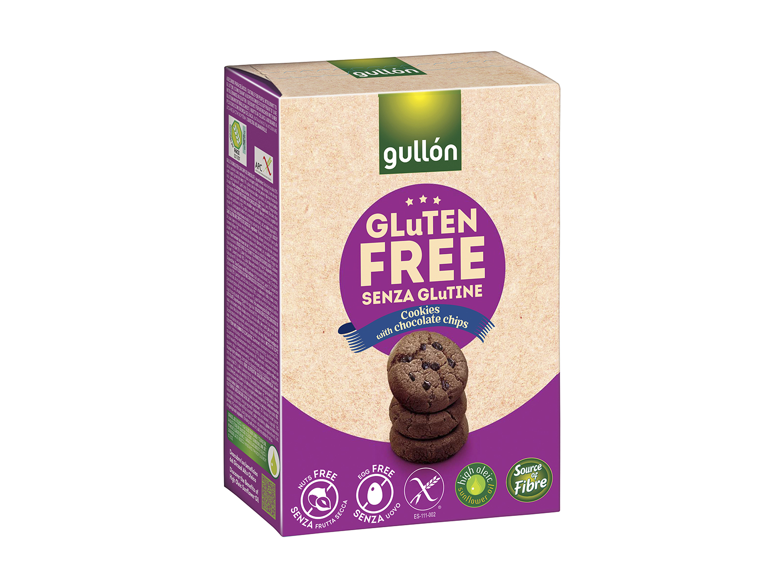 GLUTÉNMENTES GULLON CSOKIS KEKSZ 200G