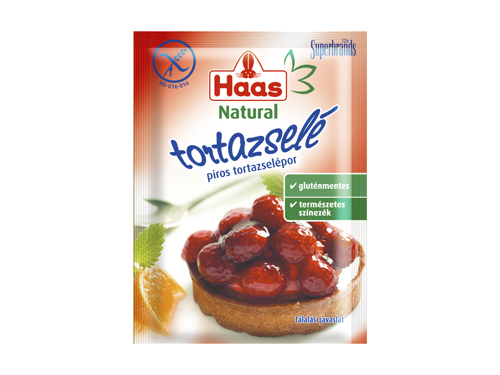 GLUTÉNMENTES HAAS NATURAL PIROS TORTAZSELÉPOR 11G
