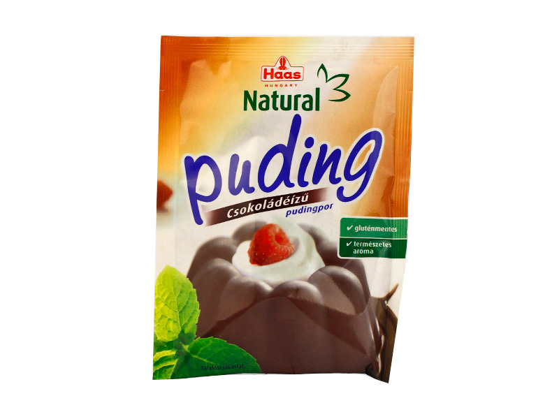 GLUTÉNMENTES HAAS NATURAL PUDINGPOR CSOKOLÁDÉS 44G