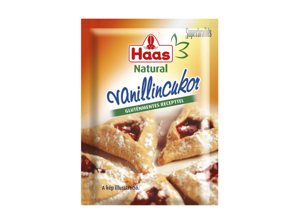 GLUTÉNMENTES HAAS NATURAL VANÍLIÁSCUKOR 8G