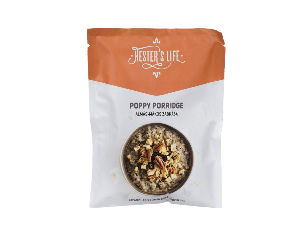 GLUTÉNMENTES HESTERS LIFE POPPY PORRIDGE-ALMÁS-MÁKOS ZABKÁSA 50G