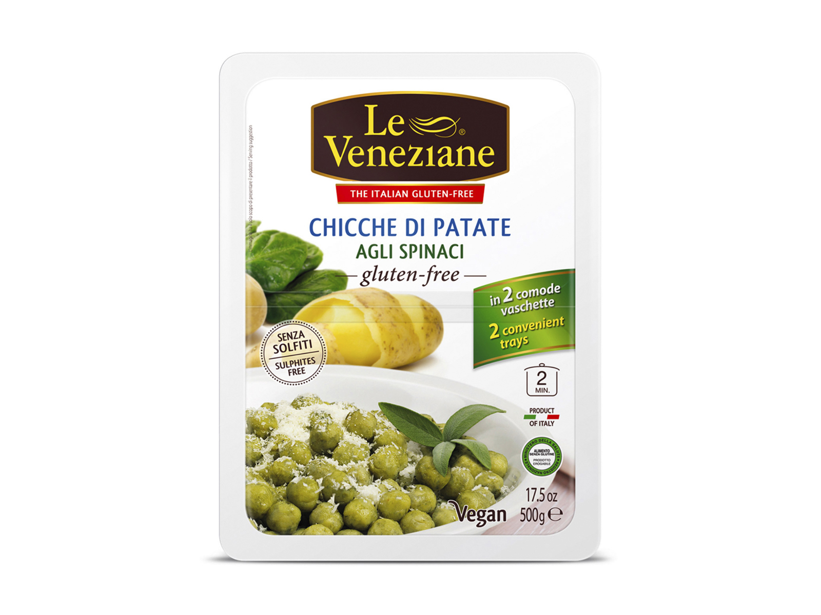 GLUTÉNMENTES LE VENEZIANE GNOCCHI SPENÓTTAL 500G