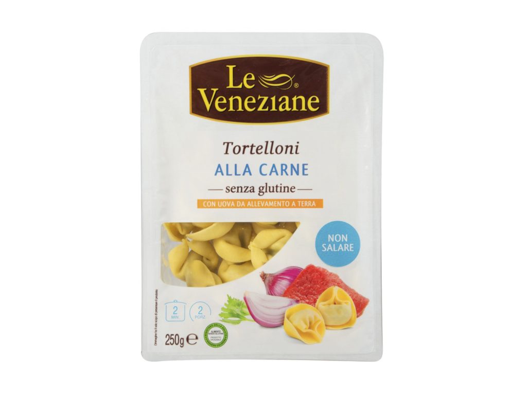 GLUTÉNMENTES LE VENEZIANE TORTELLINI MARHAHÚSSAL 250G