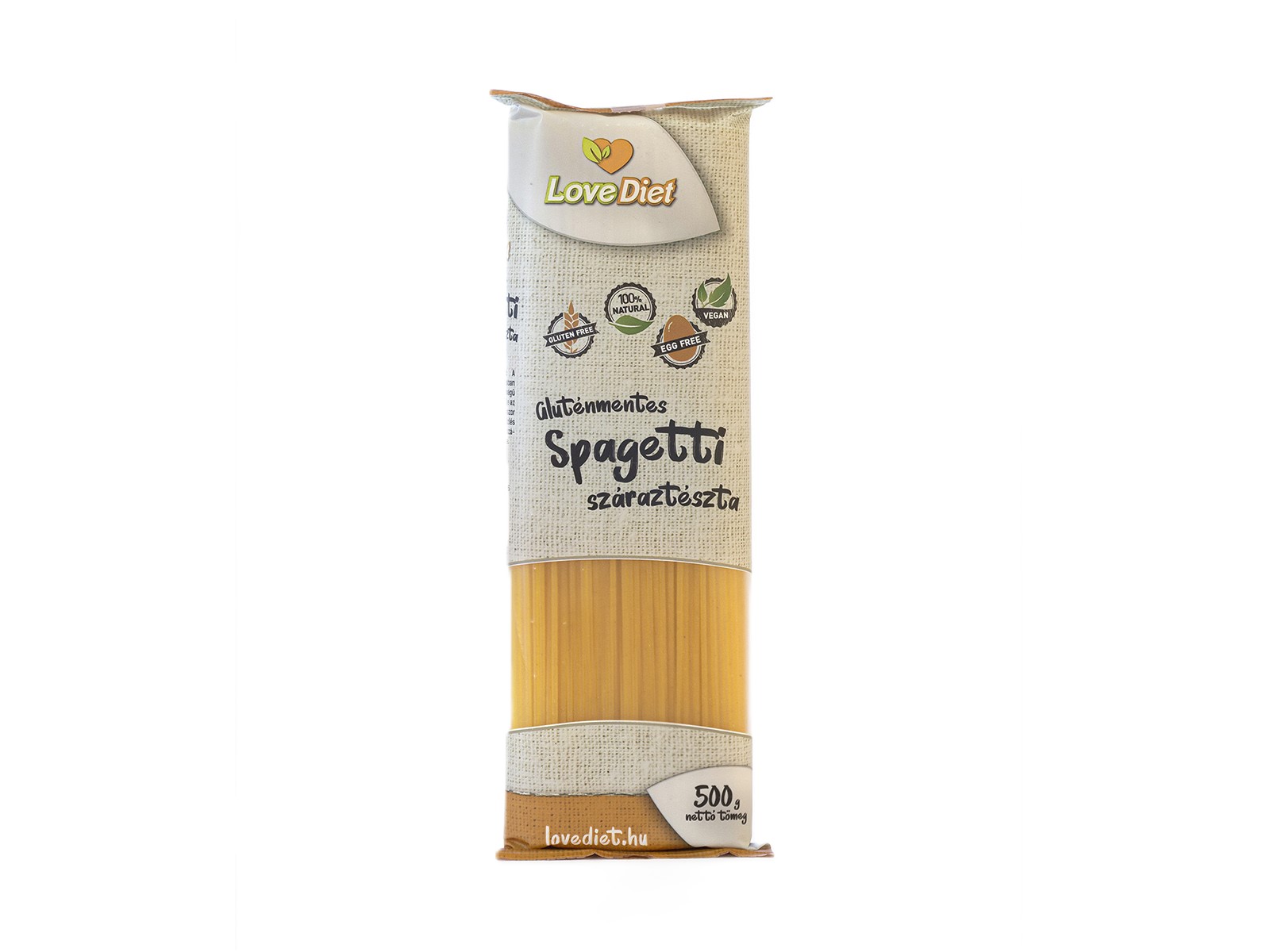 GLUTÉNMENTES LOVE DIET SPAGETTI SZÁRAZTÉSZTA 500G
