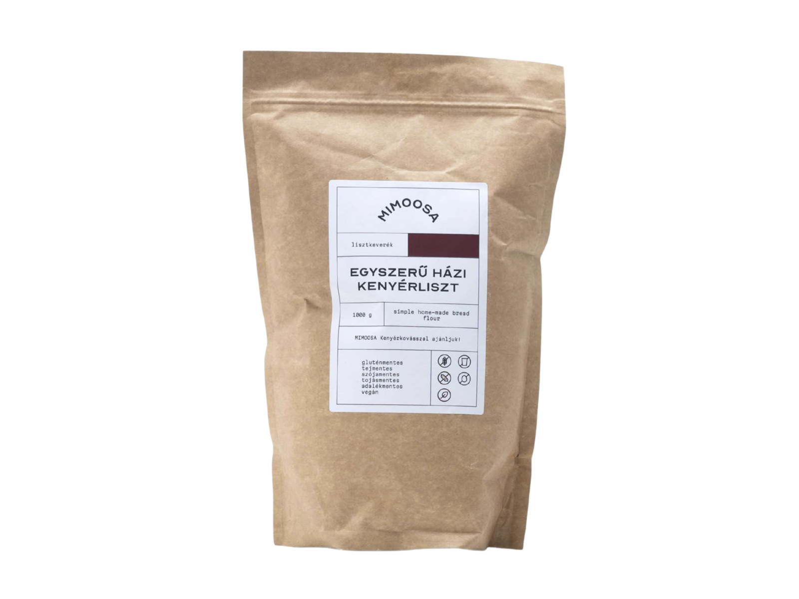 GLUTÉNMENTES MIMOOSA EGYSZERŰ HÁZI KENYÉRLISZT 1000G