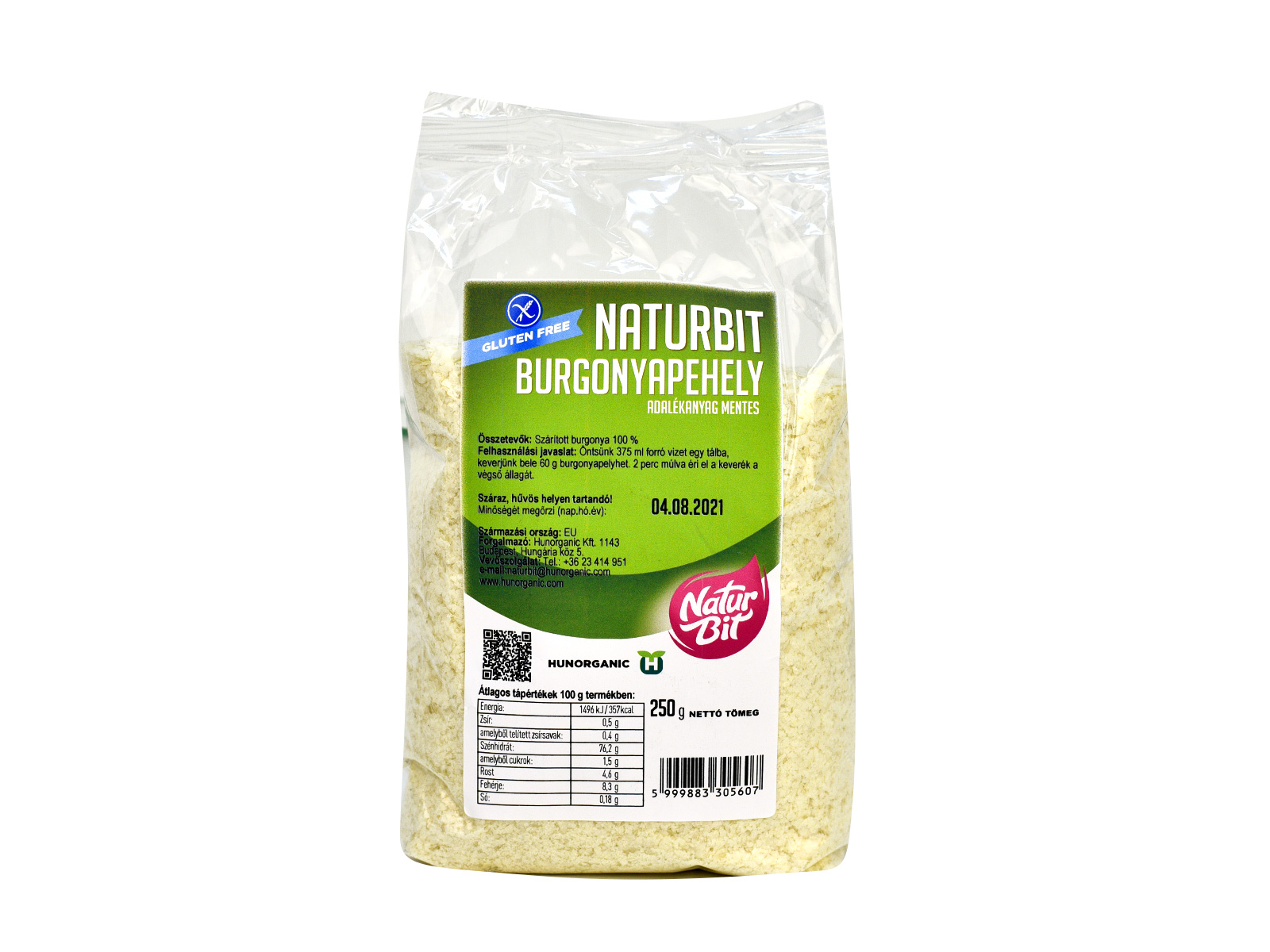 GLUTÉNMENTES NATURBIT BURGONYAPEHELY 250G