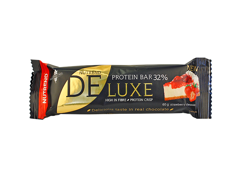 GLUTÉNMENTES NUTREND DELUX EPRES SAJTTORTA ÍZŰ FEHÉRJESZELET KAKAÓS TEJBEVONATTAL 60G