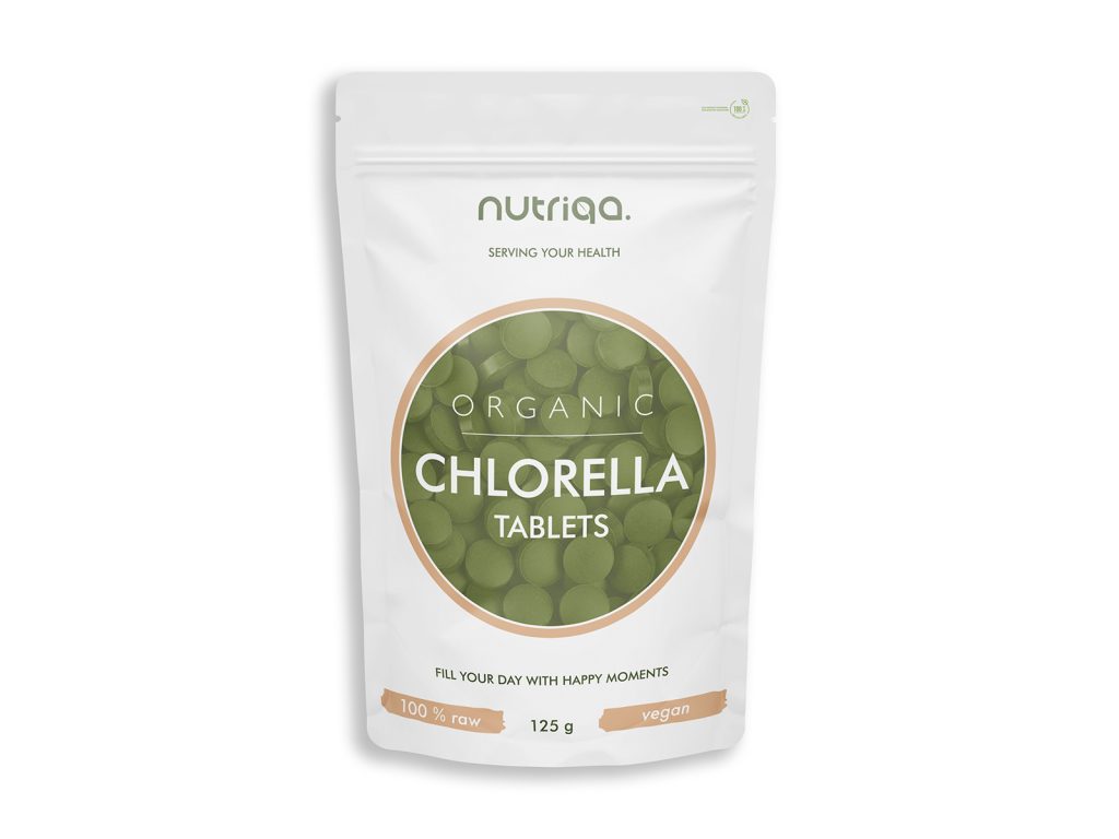 BIO NUTRIQA ORGANIC CHLORELLA TABLETTA 125G