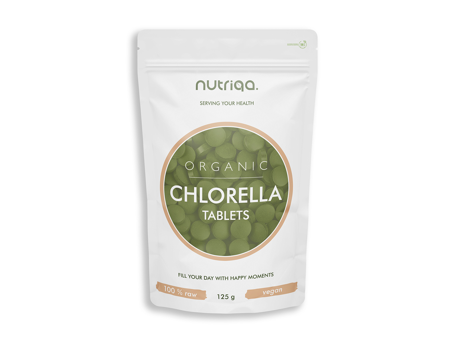 BIO NUTRIQA ORGANIC CHLORELLA TABLETTA 125G