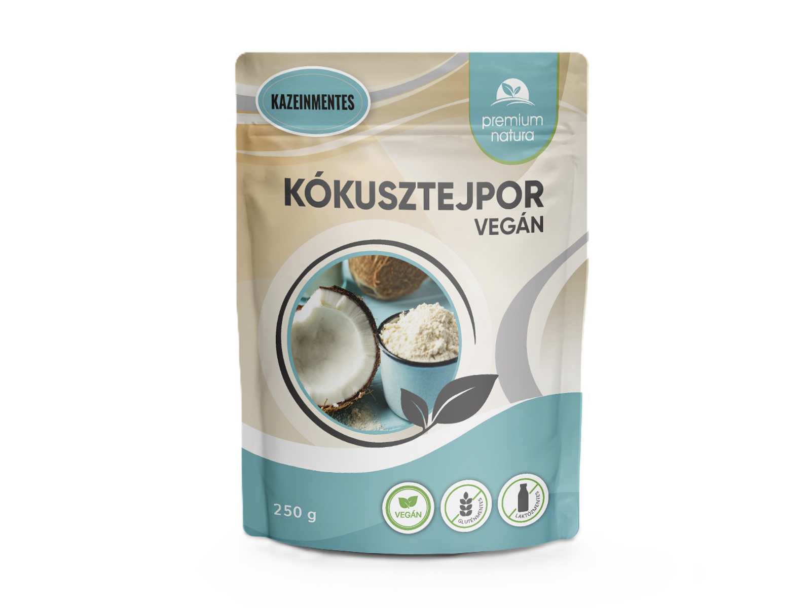 GLUTÉNMENTES PREMIUM NATURA KÓKUSZTEJPOR KAZEINMENTES 250G