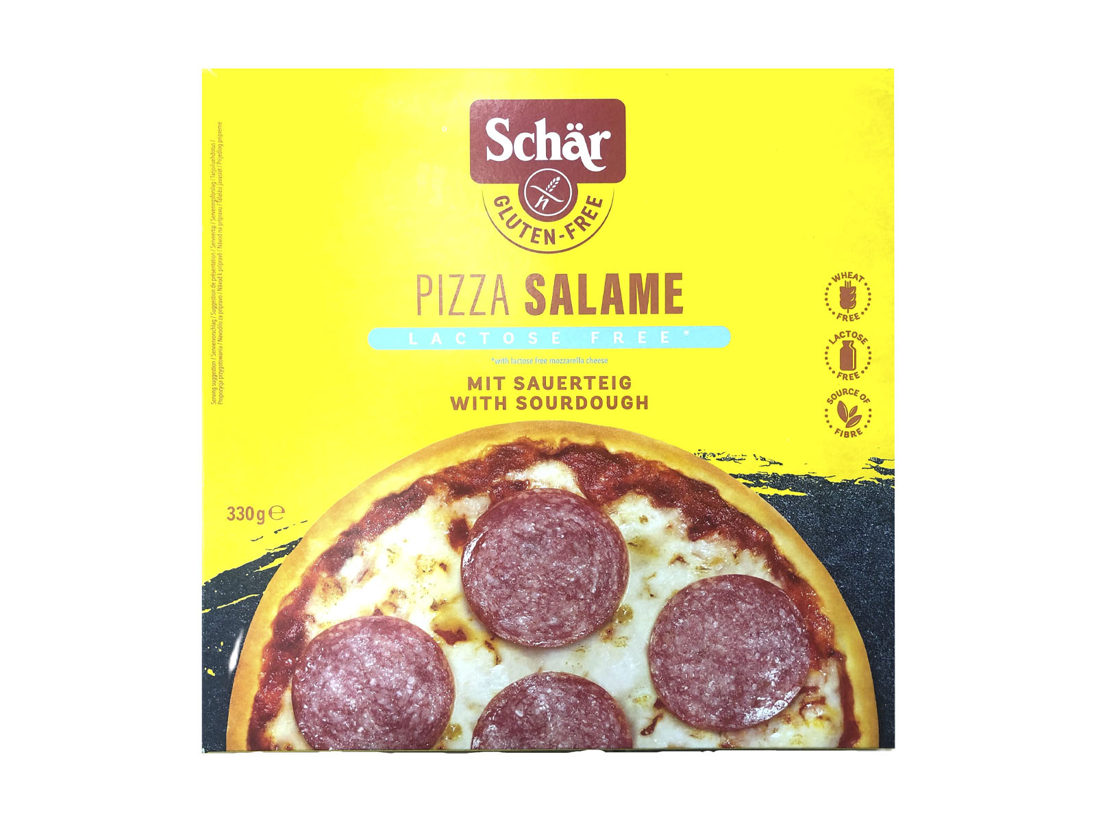 GLUTÉNMENTES SCHAR SZALÁMIS PIZZA FAGYASZTOTT 330G [F]