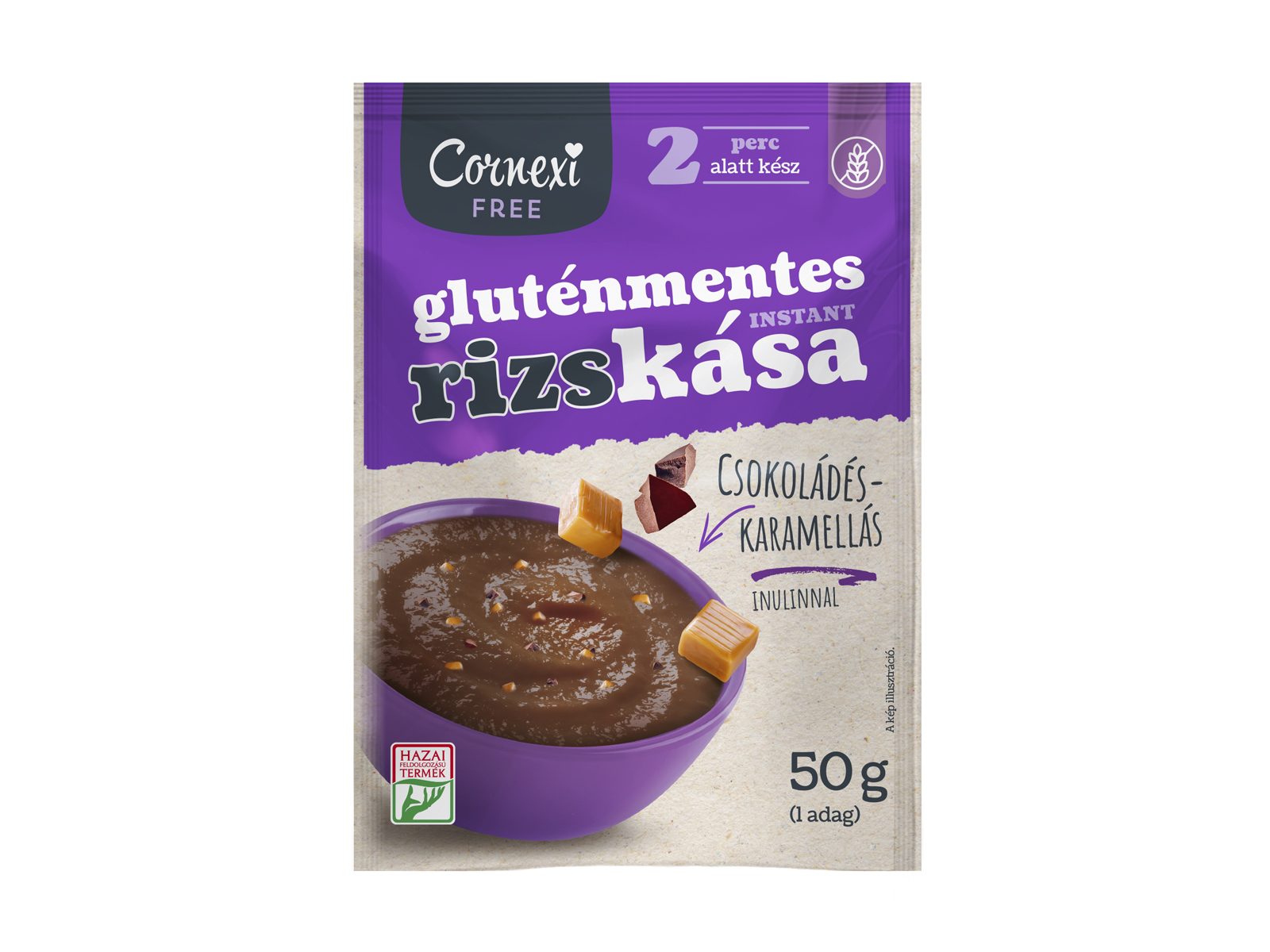 GM CORNEXI RIZSKÁSA CSOKOLÁDÉS - KARAMELLÁS 50G