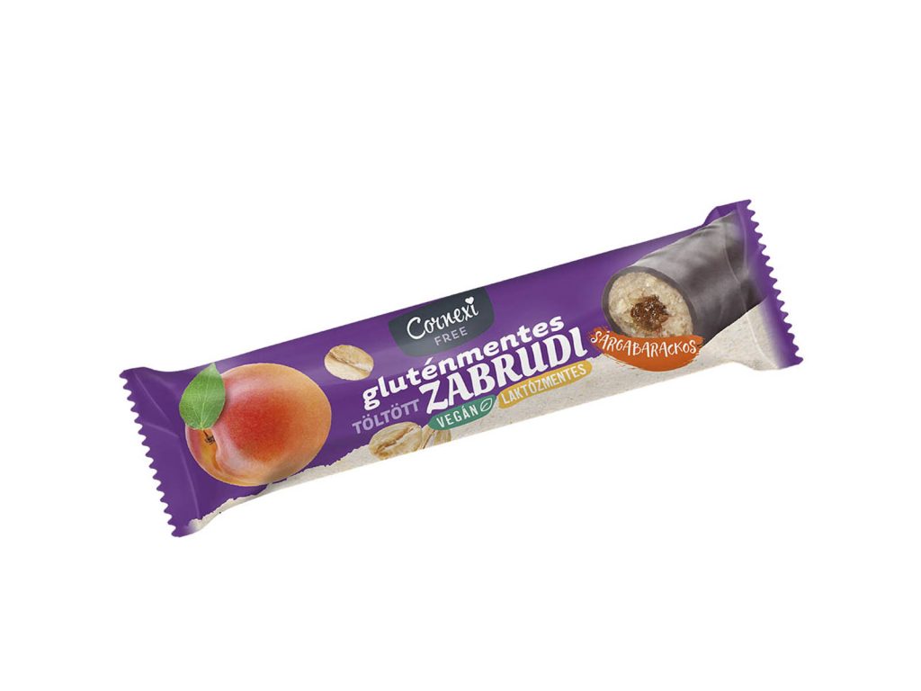 GM CORNEXI ZABRUDI SÁRGABARACKOS TÖLTELÉKKEL TÖLTÖTT KAKAÓS BEVONATTAL ÚJ 30G