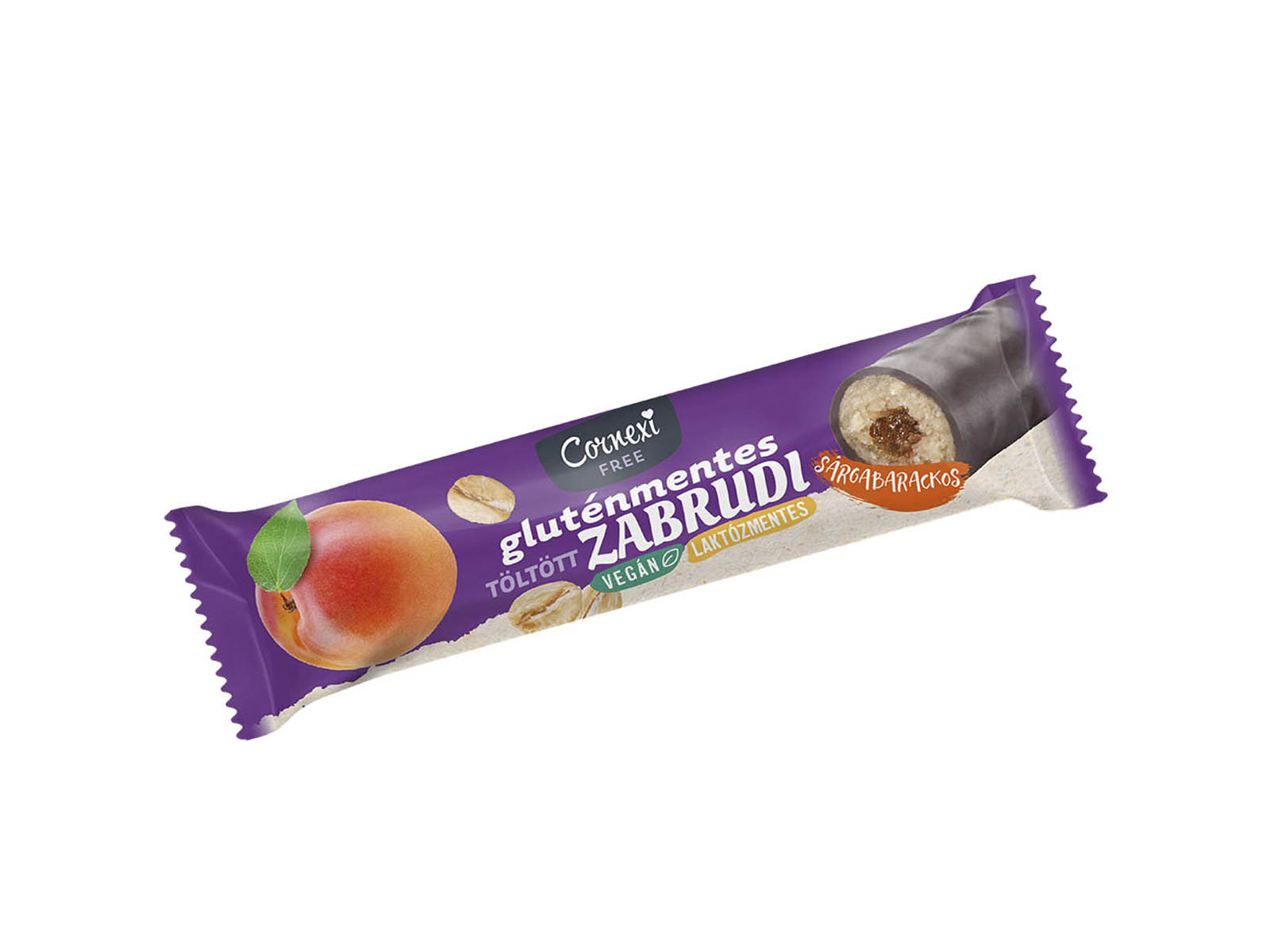 GM CORNEXI ZABRUDI SÁRGABARACKOS TÖLTELÉKKEL TÖLTÖTT KAKAÓS BEVONATTAL ÚJ 30G