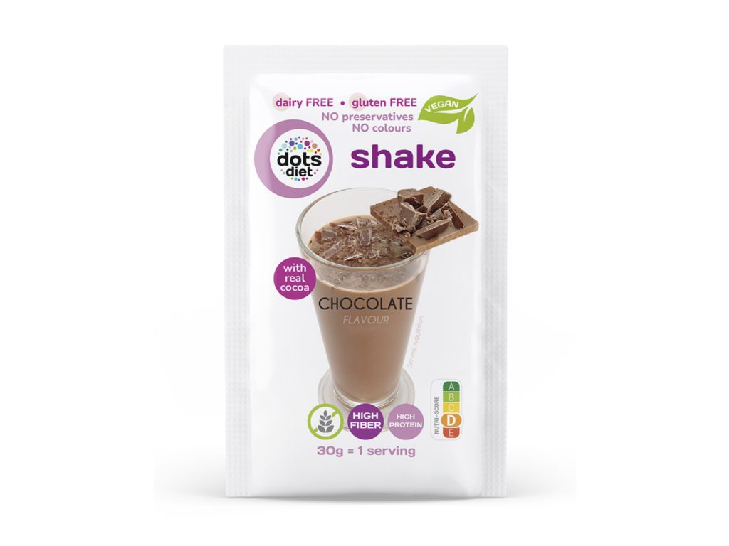 GM DOTSDIET INSTANT SHAKE ALAPPOR CSOKOLÁDÉ ÍZŰ ÉDESÍTŐSZEREKKEL 30G