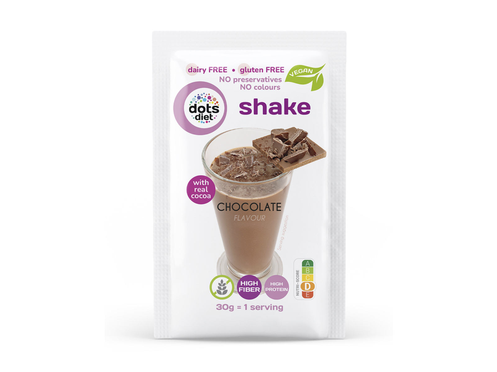 GM DOTSDIET INSTANT SHAKE ALAPPOR CSOKOLÁDÉ ÍZŰ ÉDESÍTŐSZEREKKEL 30G