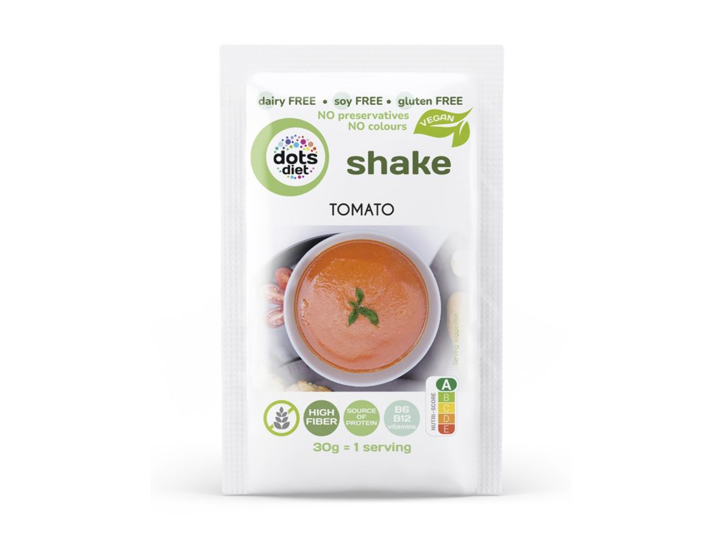GM DOTSDIET INSTANT SHAKE ALAPPOR PARADICSOMOS ÉDESÍTŐSZERREL ÉS CUKORRAL 30G