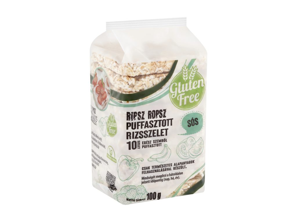 GLUTÉNMENTES RIPSZ ROPSZ PUFFASZTOTT RIZSSZELET SÓS 100G