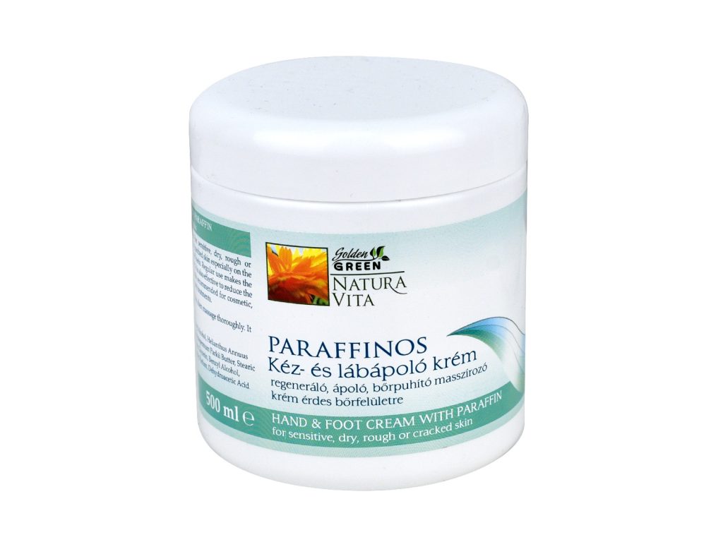 GOLDEN GREEN NATURA VITA PARAFFINOS KÉZ ÉS LÁBÁPOLÓ KRÉM 500ML